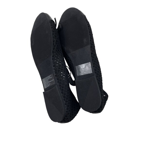 Falls Creek Brenna Womens Size 10M Black Flats w/Memory Foam - Picture 7 of 10